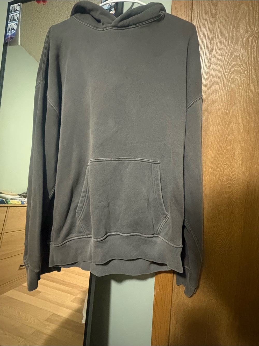 Abercrombie & Fitch Charcoal Gray Pullover Hoodie